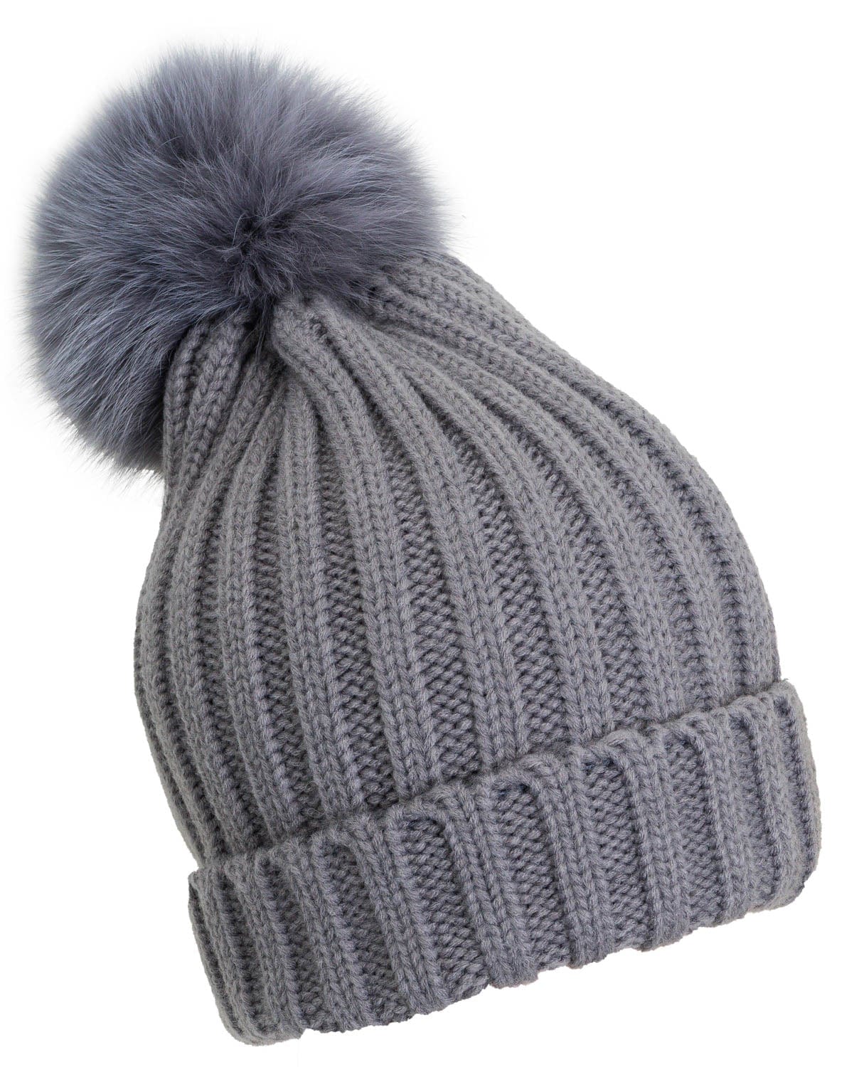 Rebecca & Rifka Cable Knit Beanie With A Removable PomPom