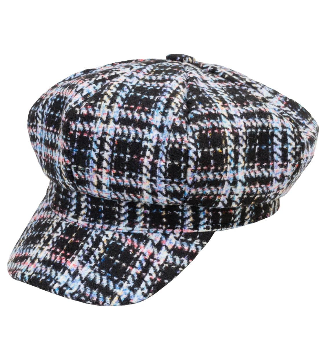 Tweed Color Bouclé Baker Boy Hat