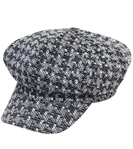 Tweed  Bouclé Baker Boy Hat